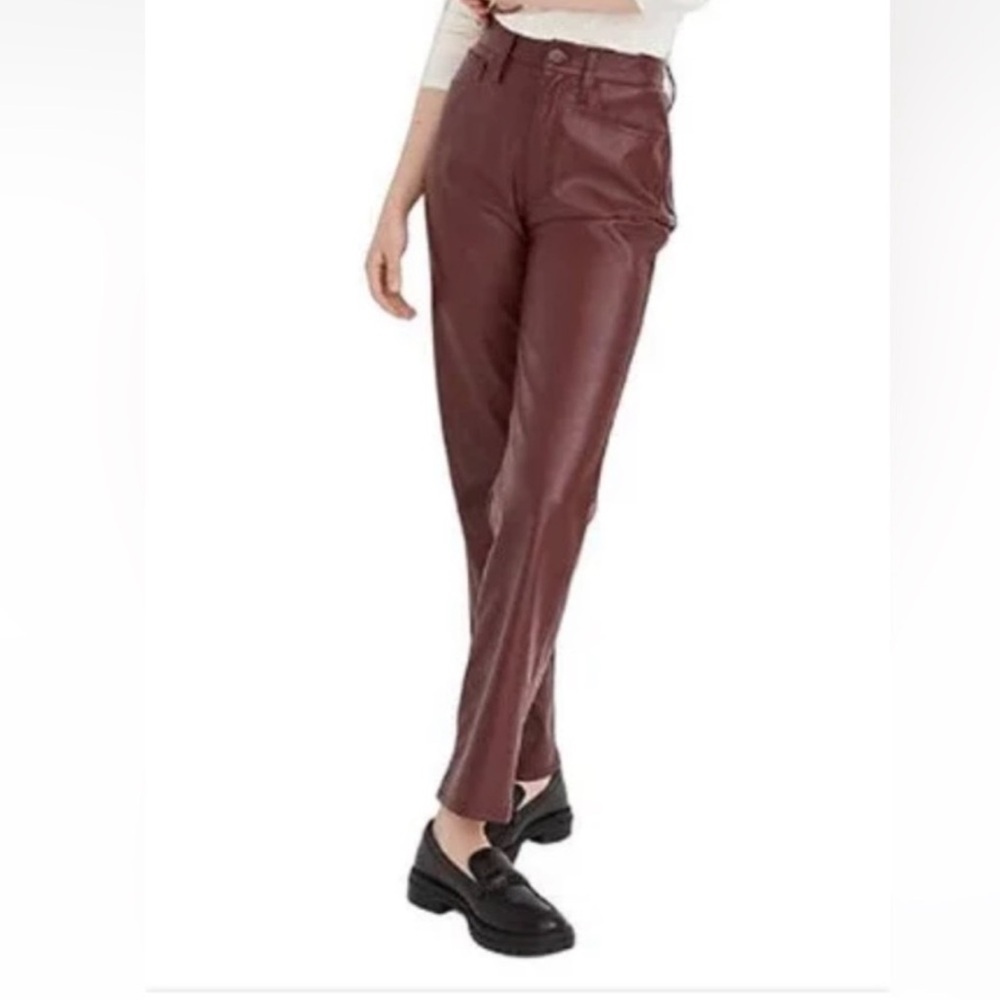 Mango faux leather belle skinny pants